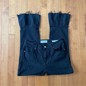 Pacsun High Rise‎ Flare Raw Edge Hem Jeans